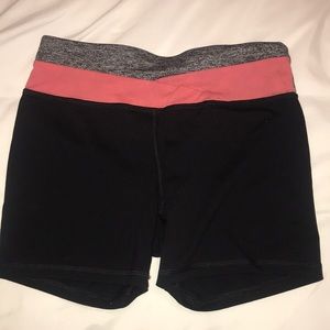 Spandex like athletic shorts
